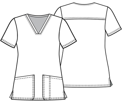 Lady and the Tramp Tooniforms Licensed Disney V Neck Scrub Top TF738 LACD - Scrubs Select