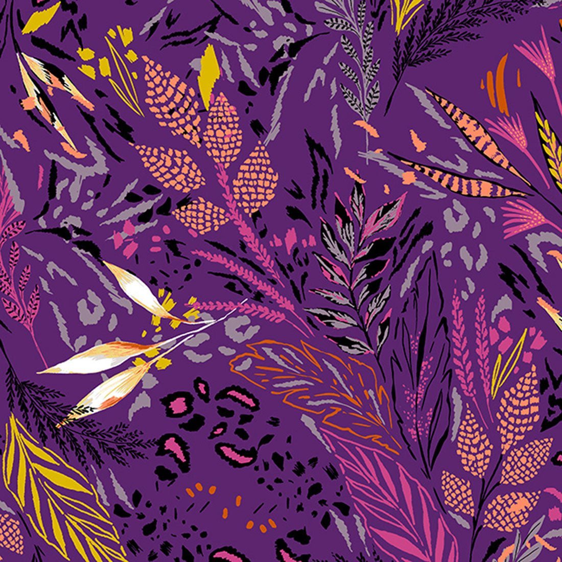 Leaves Print Cherokee V Neck Scrub Top CK616 FAIV - Scrubs Select