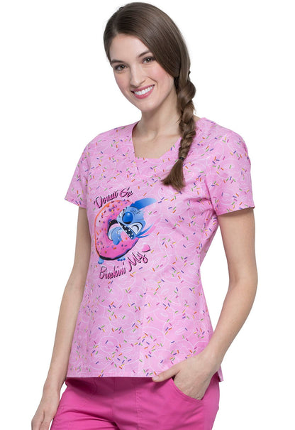Lilo and Stitch Tooniforms Disney V Neck Scrub Top TF641 LHDO - Scrubs Select