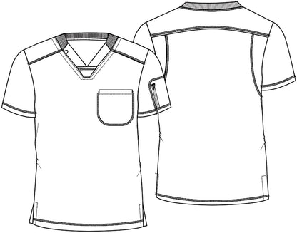 Lilo & Stitch Tooniforms Licensed Disney Men's V Neck Scrub Top TF730 LHNG - Scrubs Select