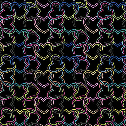 Links Of Love Cherokee Heart Infinity Print V Neck Scrub Top CK771 LNKV - Scrubs Select