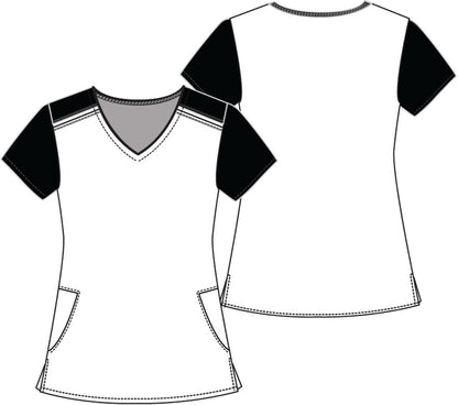 Little Mermaid Tooniforms Licensed Disney Princess V Neck Scrub Top TF630 PRML - Scrubs Select