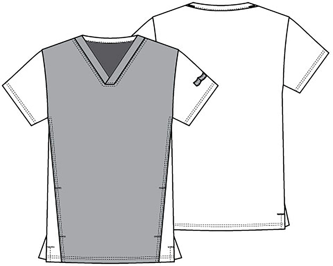 Mandalorian Tooniforms Licensed Star Wars Men's V Neck Scrub Top TF708 MDLO - Scrubs Select