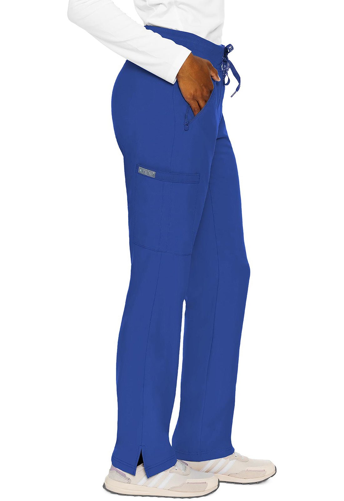 Med Couture Insight Drawstring Scrub Pant MC2702 in Black, Navy, Pewter, Royal - Scrubs Select