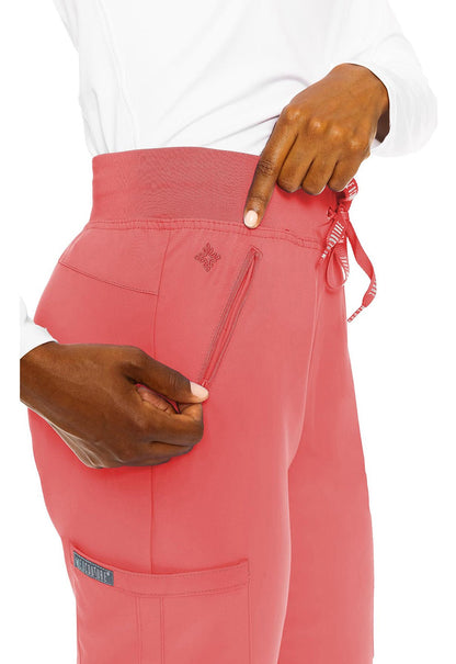 Med Couture Insight Drawstring Scrub Pant MC2702 in Coral, Grape, Lilac, Pink - Scrubs Select