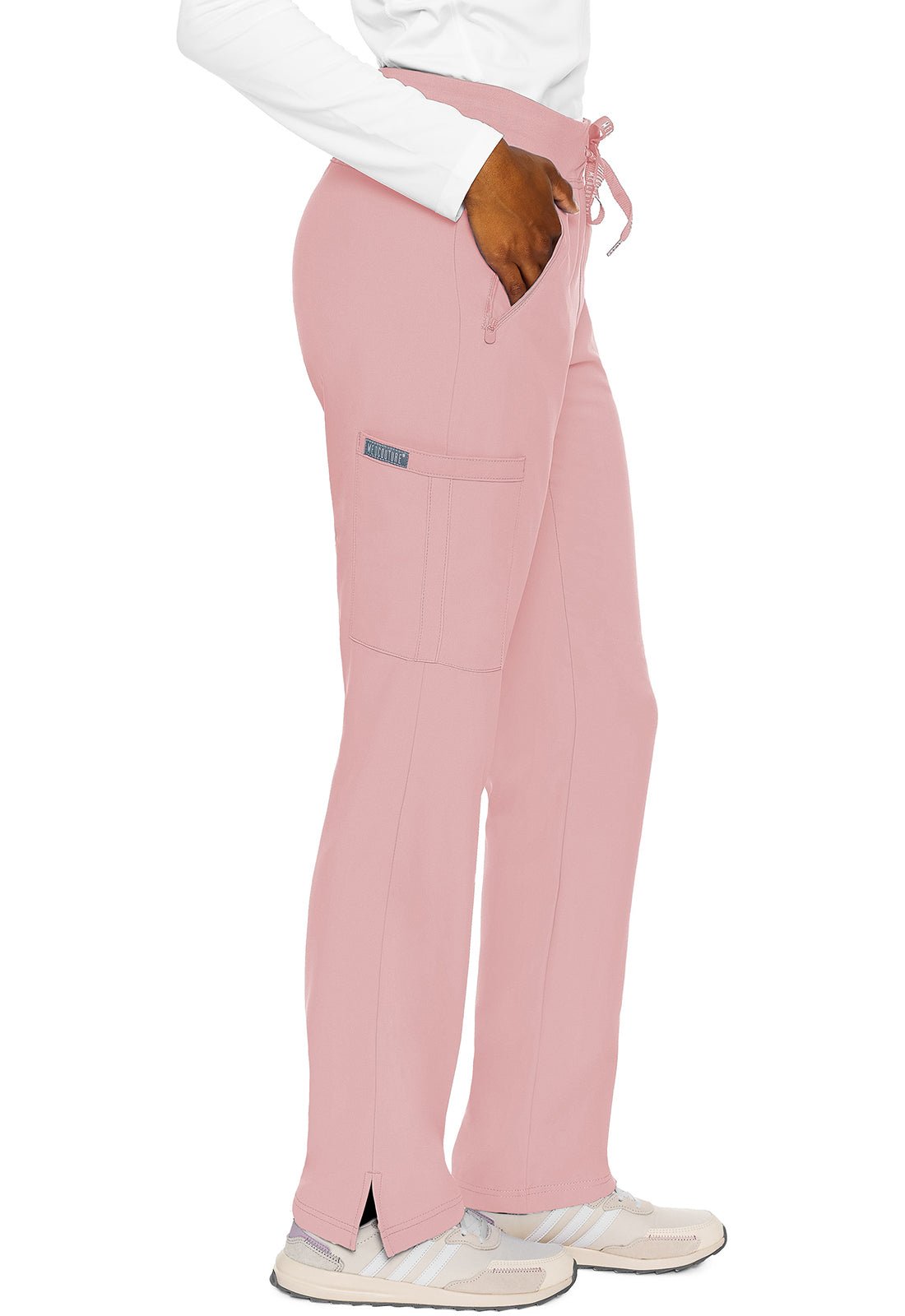 Med Couture Insight Drawstring Scrub Pant MC2702 in Coral, Grape, Lilac, Pink - Scrubs Select
