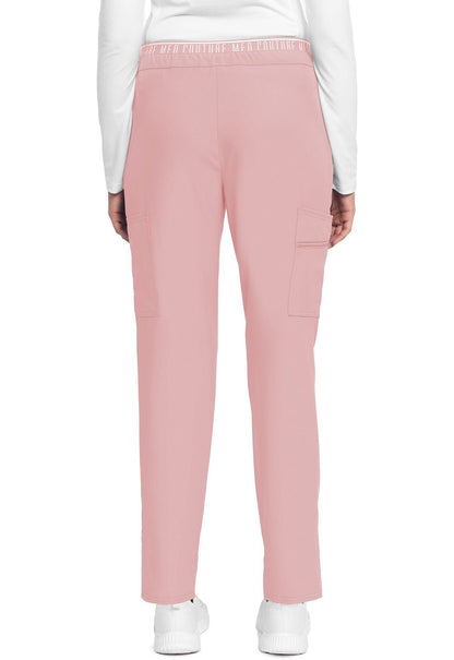 Med Couture Insight Scrub Pull On Pant MC009 in Ciel, Perfectly Pink - Scrubs Select