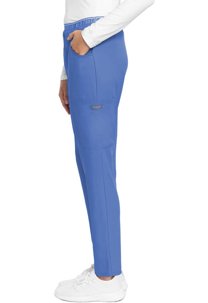 Med Couture Insight Scrub Pull On Pant MC009 in Ciel, Perfectly Pink - Scrubs Select