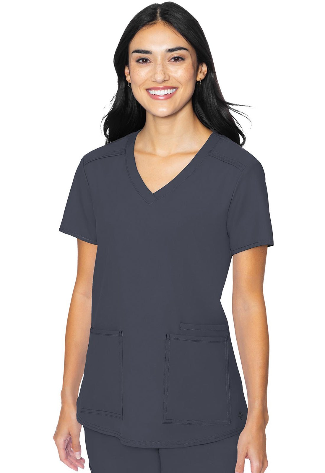 Med Couture Insight Scrubs V Neck Top MC2411 - Scrubs Select