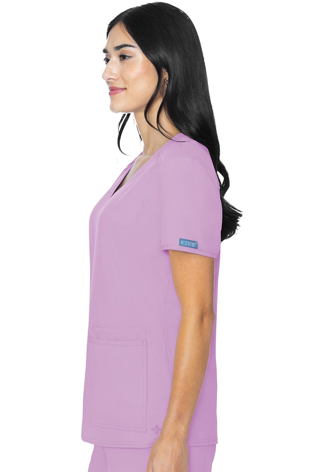 Med Couture Insight Scrubs V Neck Top MC2411 - Scrubs Select