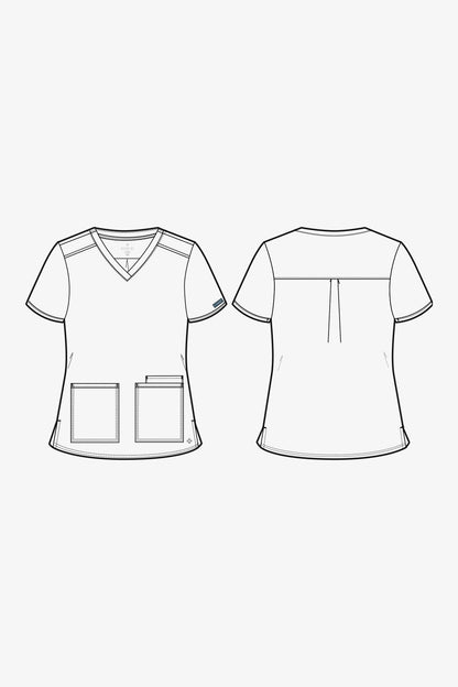 Med Couture Insight V Neck Scrub Top MC2411 - Scrubs Select