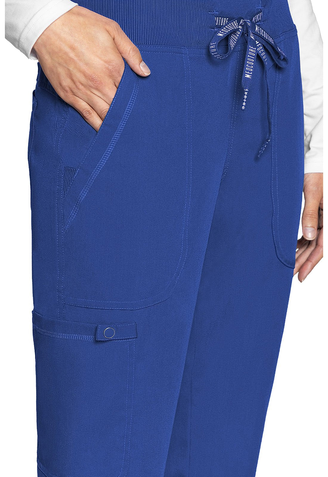 Med Couture Touch Jogger Yoga Scrub Pant MC7710 in Caribbean, Ciel, Galaxy, Hunter - Scrubs Select