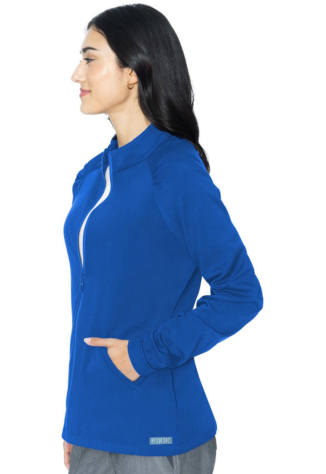 Med Couture Touch Scrubs Raglan Warmup Jacket MC7660 - Scrubs Select