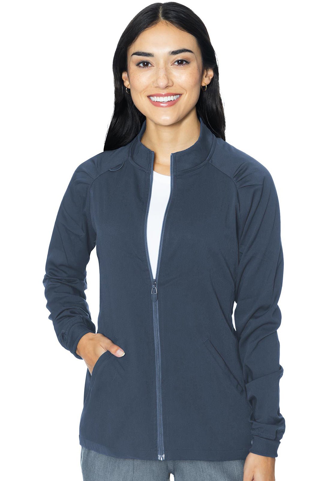 Med Couture Touch Scrubs Raglan Warmup Jacket MC7660 - Scrubs Select
