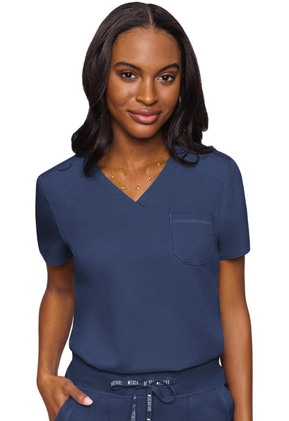 Med Couture Touch Scrubs V Neck Top MC7448 - Scrubs Select