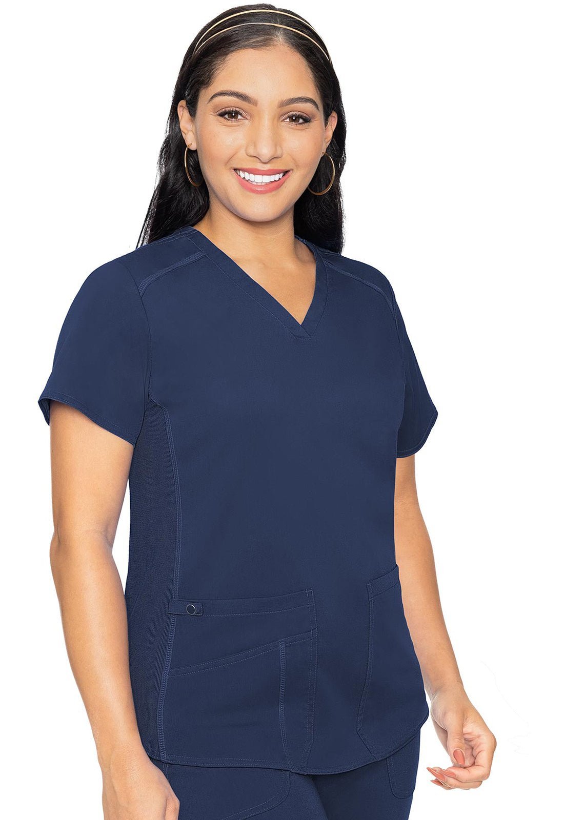 Med Couture Touch Scrubs V Neck Top MC7459 - Scrubs Select