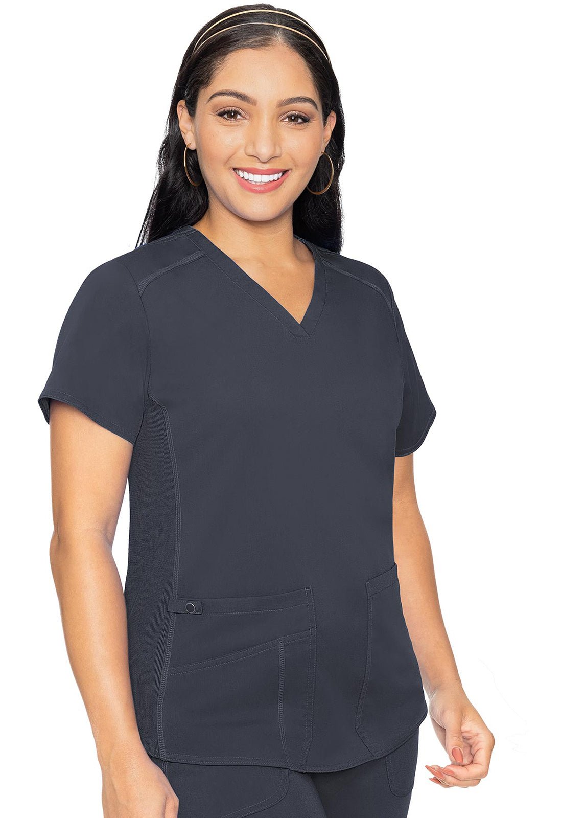 Med Couture Touch Scrubs V Neck Top MC7459 - Scrubs Select