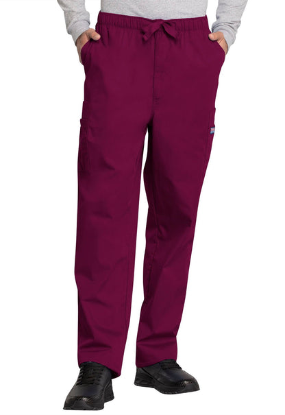 Men's Drawstring Cargo Scrub Pant 4000 Hunter, Khaki, Royal, Wine - Scrubs Select