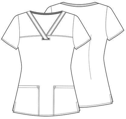 Mickey and Minnie Mouse Tooniforms Licensed Disney V Neck Scrub Top TF610 MKUT - Scrubs Select