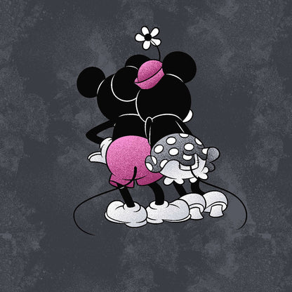 Mickey Minnie Mouse Cherokee Infinity Disney Print Warm Up Scrub Jacket CK324 MKWG - Scrubs Select