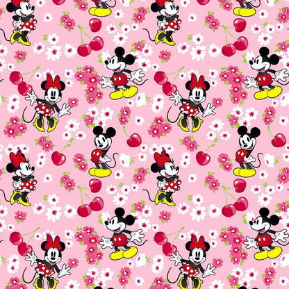 Mickey Minnie Mouse Cherokee Tooniforms Disney Round Neck Scrub Top TF787 MKWY - Scrubs Select