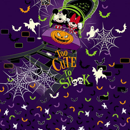 Mickey Minnie Mouse Tooniforms Disney Halloween V Neck Scrub Top TF629 MKTC - Scrubs Select