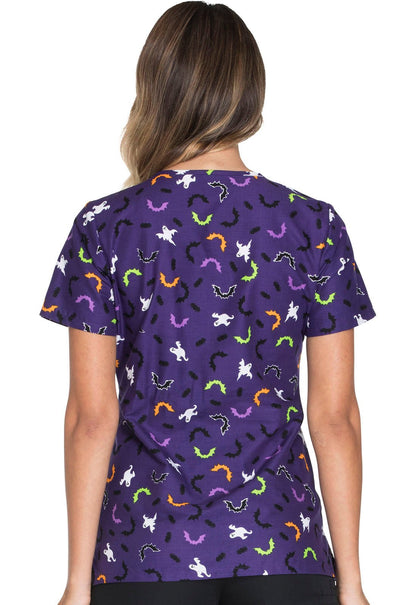 Mickey Minnie Mouse Tooniforms Disney Halloween V Neck Scrub Top TF629 MKTC - Scrubs Select