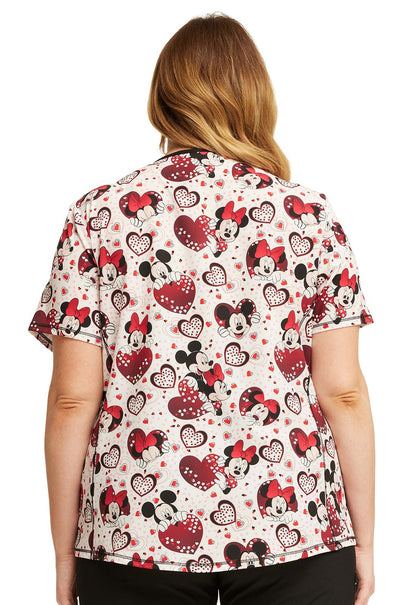 Mickey Minnie Mouse Tooniforms Disney V Neck Top TF783 MKRH - Scrubs Select