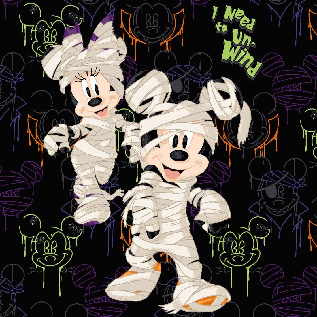 Mickey & Minnie Mouse Tooniforms Halloween Licensed V - Neck Scrub Top TF639 MKUW - Scrubs Select