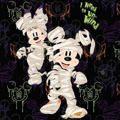 Mickey & Minnie Mouse Tooniforms Halloween Licensed V - Neck Scrub Top TF639 MKUW - Scrubs Select