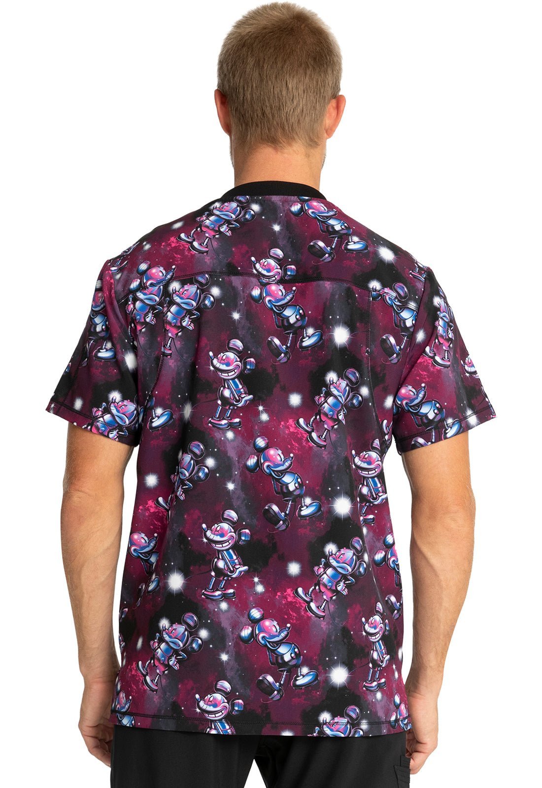 Mickey Mouse Tooniforms Licensed Disney Men's V Neck Scrub Top TF730 MKEI - Scrubs Select