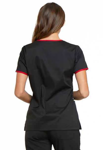 Mickey Mouse Tooniforms Licensed Disney V-Neck Scrub Top TF686 MKTA - Scrubs Select