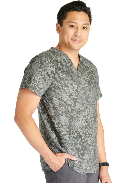 Mineral Waves Cherokee Print Unisex V Neck Scrub Top CK691 MLWV - Scrubs Select