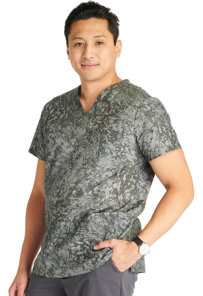 Mineral Waves Cherokee Print Unisex V Neck Scrub Top CK691 MLWV - Scrubs Select