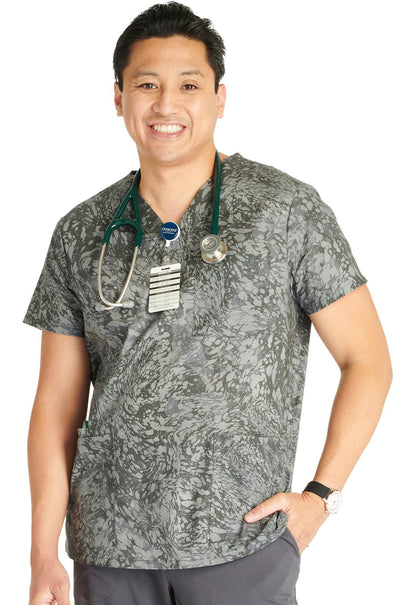 Mineral Waves Cherokee Print Unisex V Neck Scrub Top CK691 MLWV - Scrubs Select