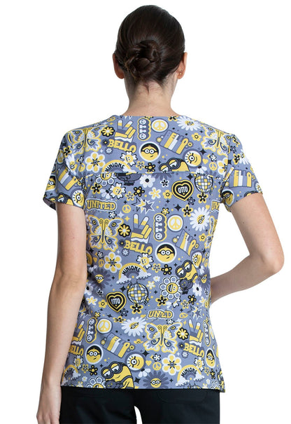 Minions Tooniforms V Neck Scrub Top TF699 DPBO - Scrubs Select