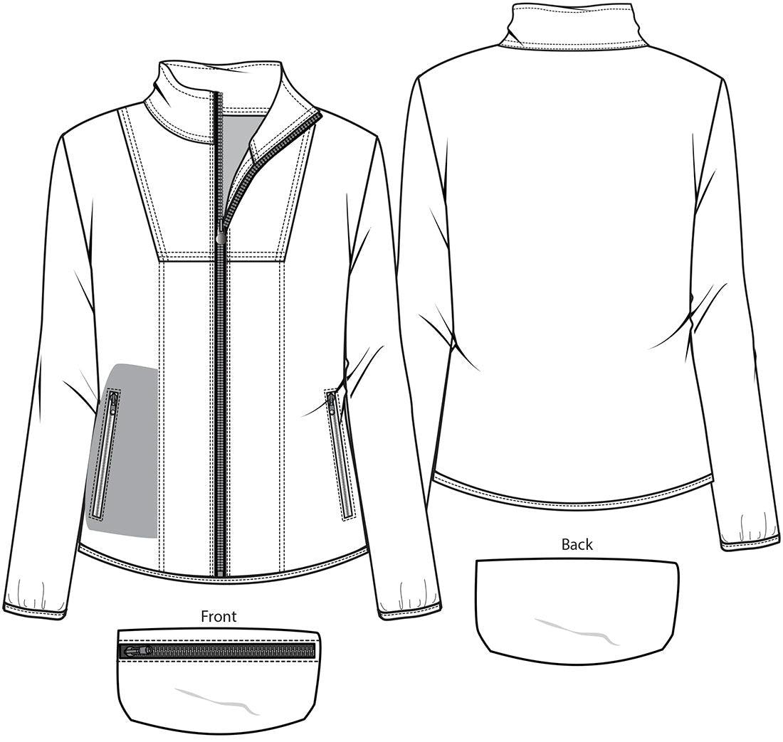 Minnie Mouse Cherokee Disney Packable Scrub Jacket TF320 MNFV - Scrubs Select