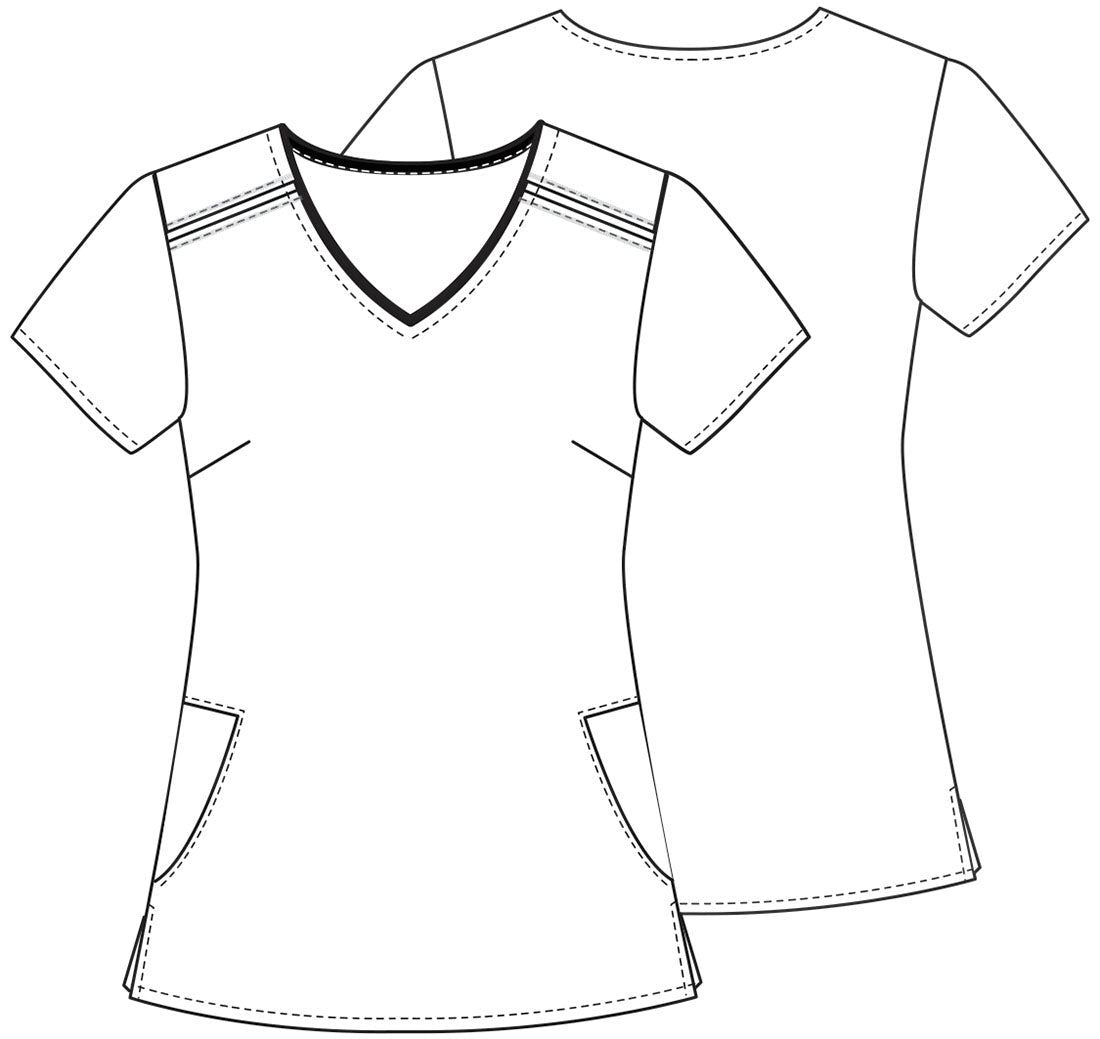 Minnie Mouse Cherokee Tooniforms Disney V Neck Scrub Top TF629 MNDM - Scrubs Select