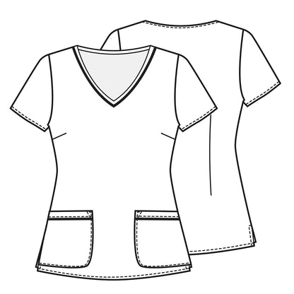 Minnie Mouse Tooniforms Licensed Disney V Neck Scrub Top TF634 MNYL - Scrubs Select