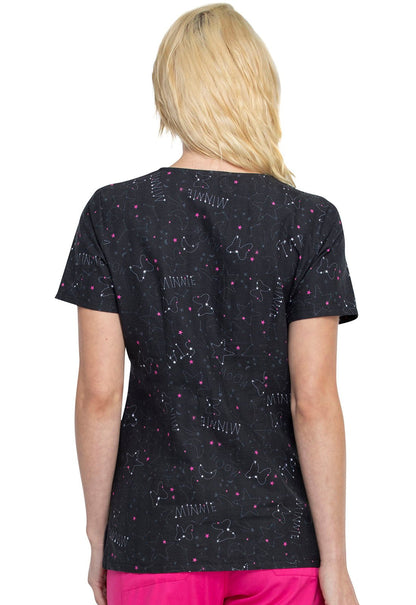 Minnie Mouse Tooniforms Licensed Disney V Neck Scrub Top TF634 MNYL - Scrubs Select