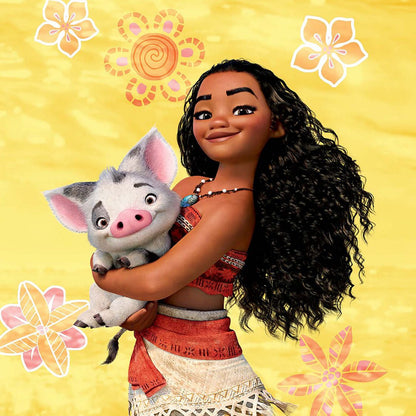 Moana Tooniforms Licensed V Neck Scrub Top TF637 MHUA - Scrubs Select