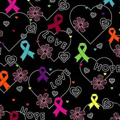 Multi Awareness Dickies Print Snap Front Scrub Jacket DK301 HOHR - Scrubs Select