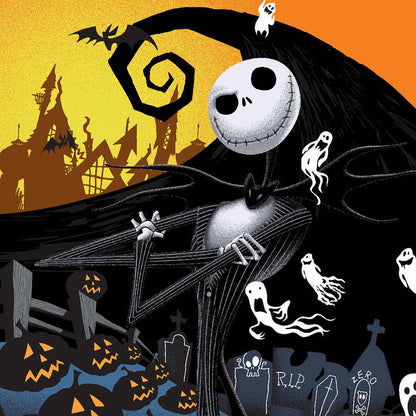 Nightmare Before Christmas Tooniforms Disney V Neck Scrub Top TF690 NCHJ - Scrubs Select