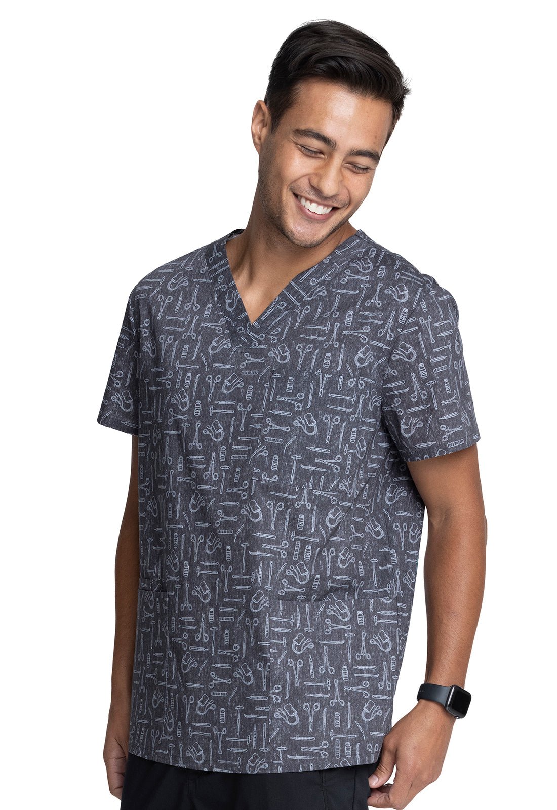 Nurse Cherokee Print Unisex V Neck Scrub Top CK691 ITHP - Scrubs Select