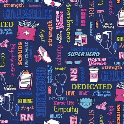 Nurse Cherokee Print V Neck Scrub Top CK703 SULF - Scrubs Select