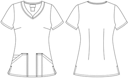 Oscar Cherokee Tooniforms Sesame Street V Neck Scrub Top TF671 SWCL - Scrubs Select