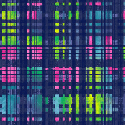 Plaid Dickes EDS Print V Neck Scrub Top DK704 GWPD - Scrubs Select