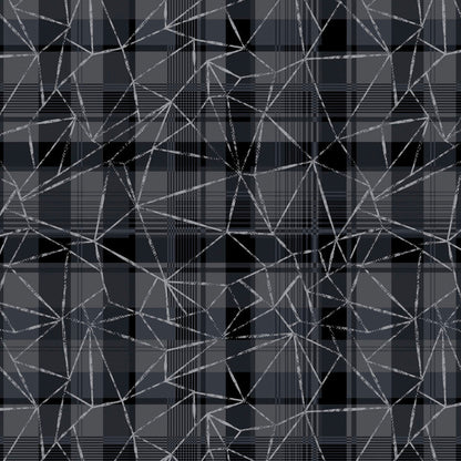 Plaid Print Men's V Neck Scrub Top DK607 PDPW - Scrubs Select