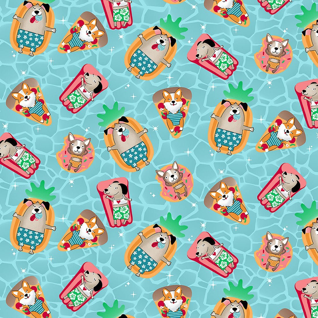 Pool Paw - rty Cherokee Animal Print Tuckable V Neck Scrub Top CK664 PWRY - Scrubs Select