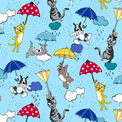 Rainy Day Paws Cherokee Print V Neck Scrub Top CK678 RDPW - Scrubs Select